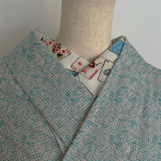 半衿 トランプ 白 半襟 コットン 洗える カジュアル かわいい