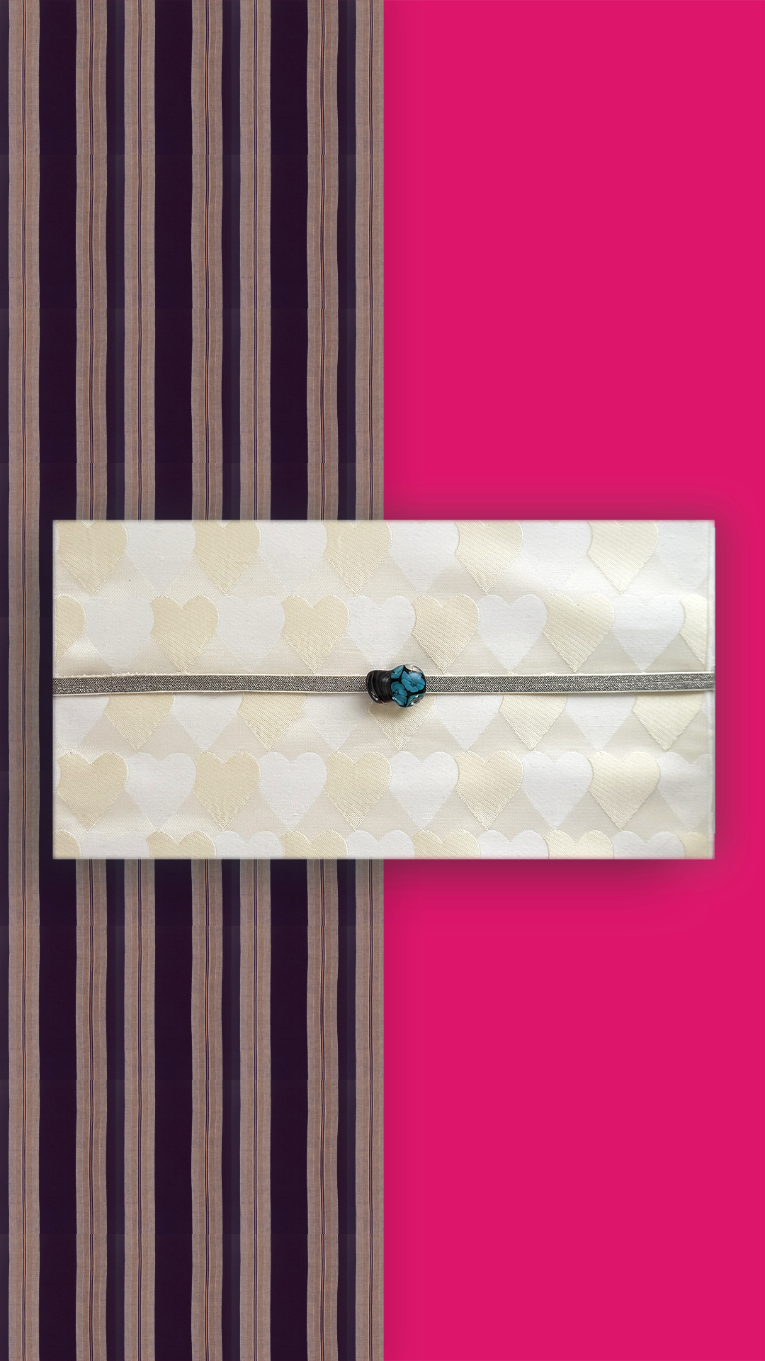 閃光舎 ガラスの帯留め 青 花 黒 茶 クリア 透明 とんぼ玉 2266