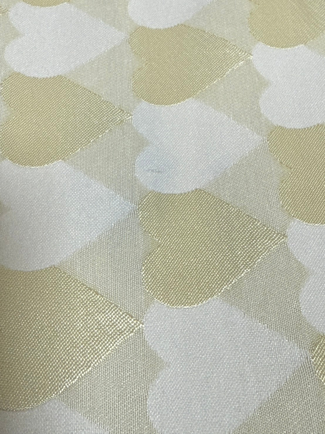 【訳あり】兵児帯 大人のへこ帯 ハート レジメンタル 鱗柄 かわいい ミルク 白