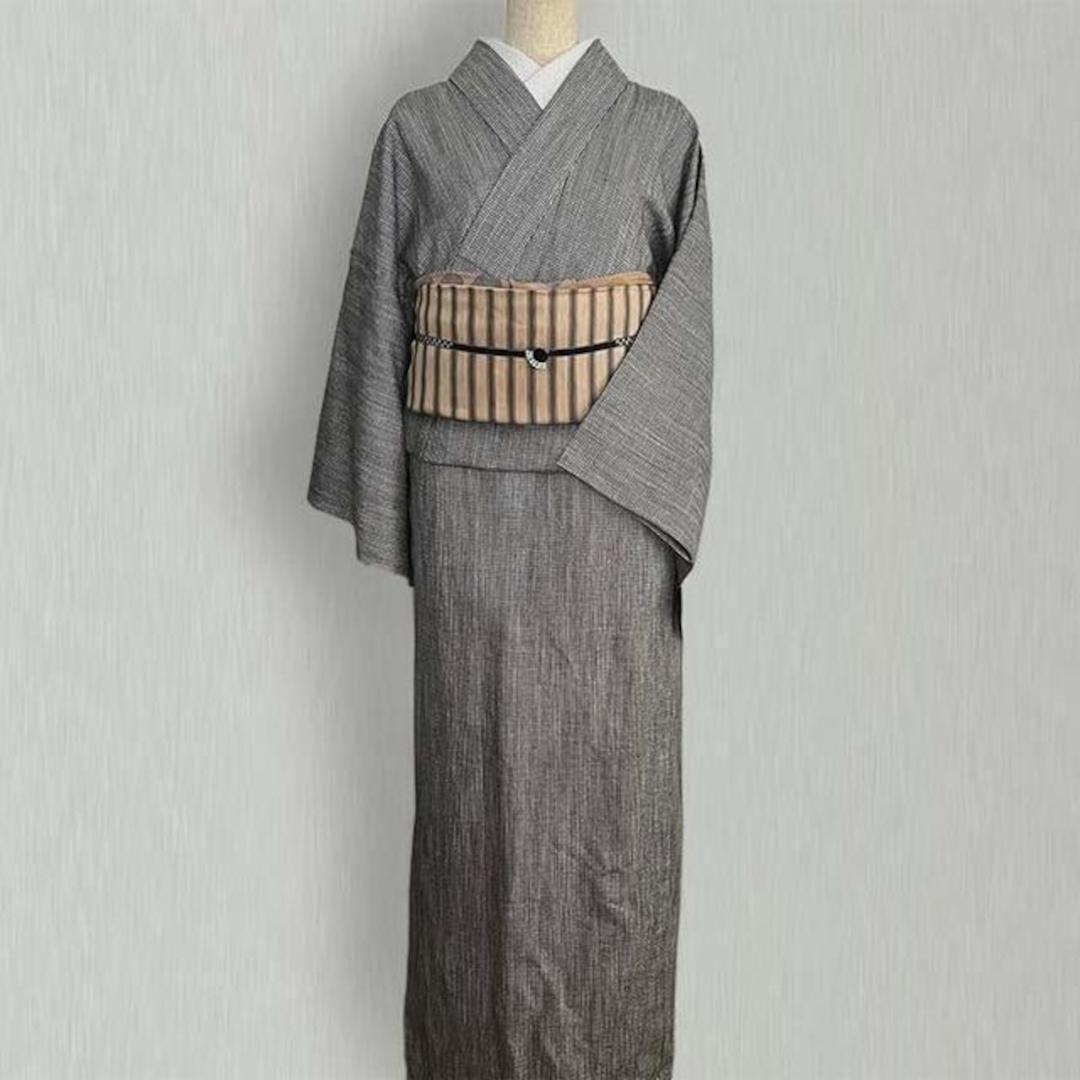 半幅帯 絹麻イタリア生地 牡丹のレース リバーシブル 半巾帯 青緑