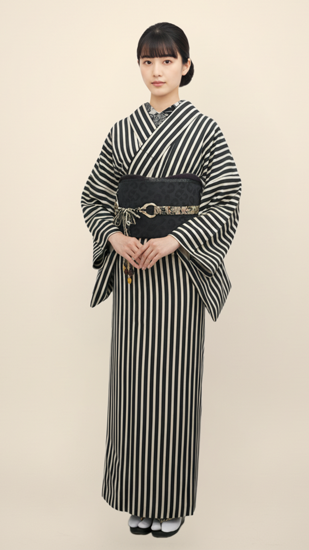 半幅帯 【サヴァンナ・ナイト】 兵児帯 大人のへこ帯 リバーシブル 黒 ラメ グリッター きらきら