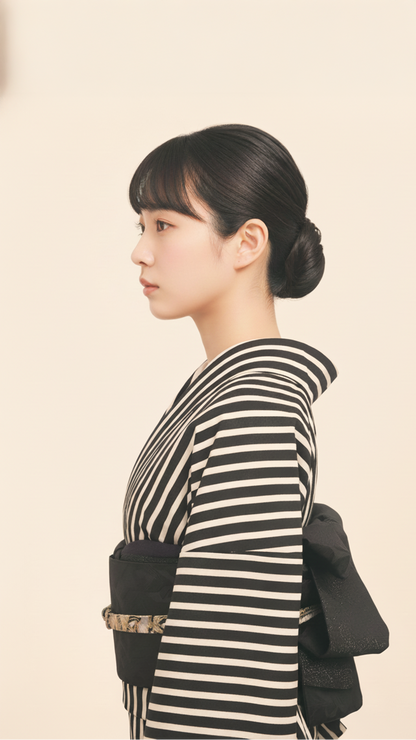 半幅帯 【サヴァンナ・ナイト】 兵児帯 大人のへこ帯 リバーシブル 黒 ラメ グリッター きらきら