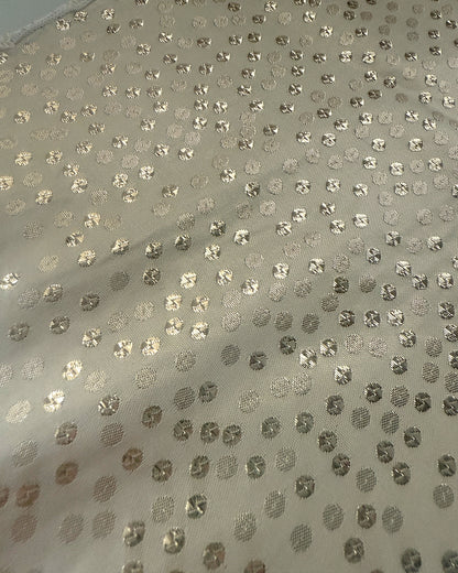 帯揚げ 金色小さな蓮の葉 半襟 ゴールド メタリック モダン クール ユニセックス