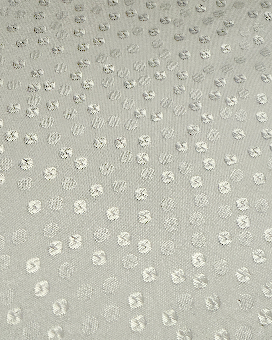 半衿 銀色小さな蓮の葉 半襟 シルバー メタリック モダン クール ユニセックス