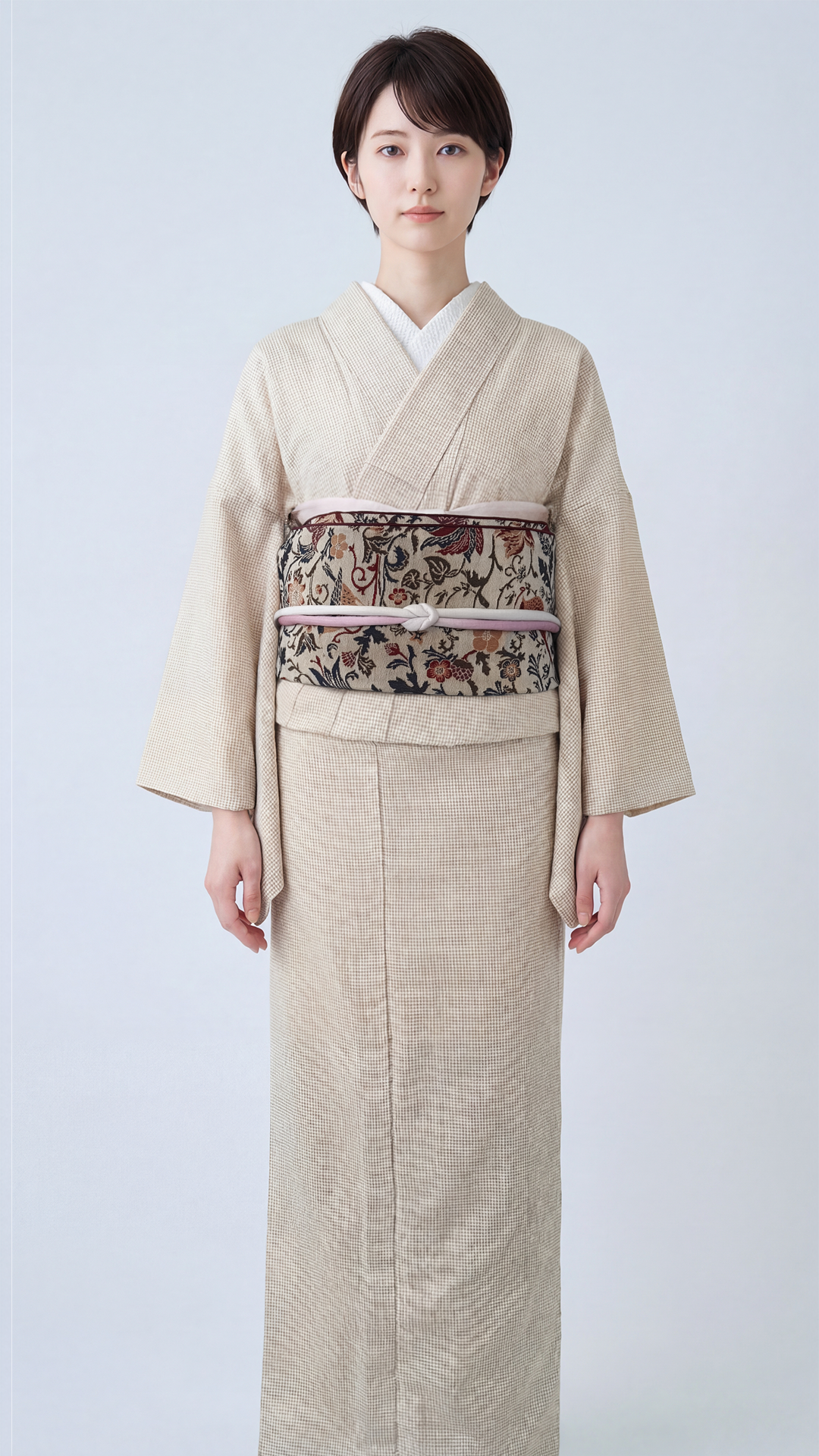 兵児帯 大人のへこ帯 ウィリアム・モリス いちご泥棒 名古屋帯 ベージュ 5月末入荷予定】兵児帯 大人のへこ帯 ウィリアム・モリス いちご泥棒