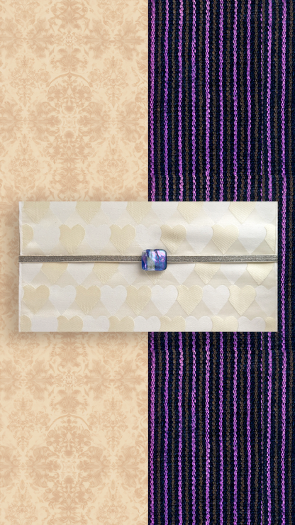 閃光舎 ガラスの帯留め スクエア 瑠璃 青 紫 ピンク クリア 透明 2261