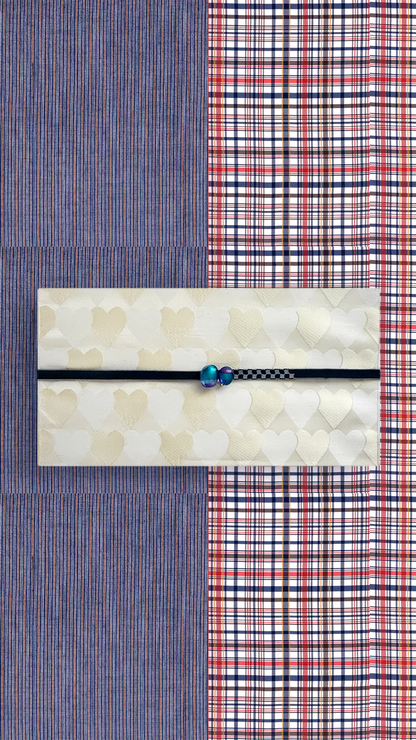 閃光舎 ガラスの帯留め 丸並び 瑠璃 青 紫 緑 ピンク クリア 透明 2262