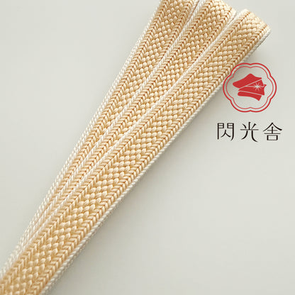 帯締め 三分紐 紅梅耳付
