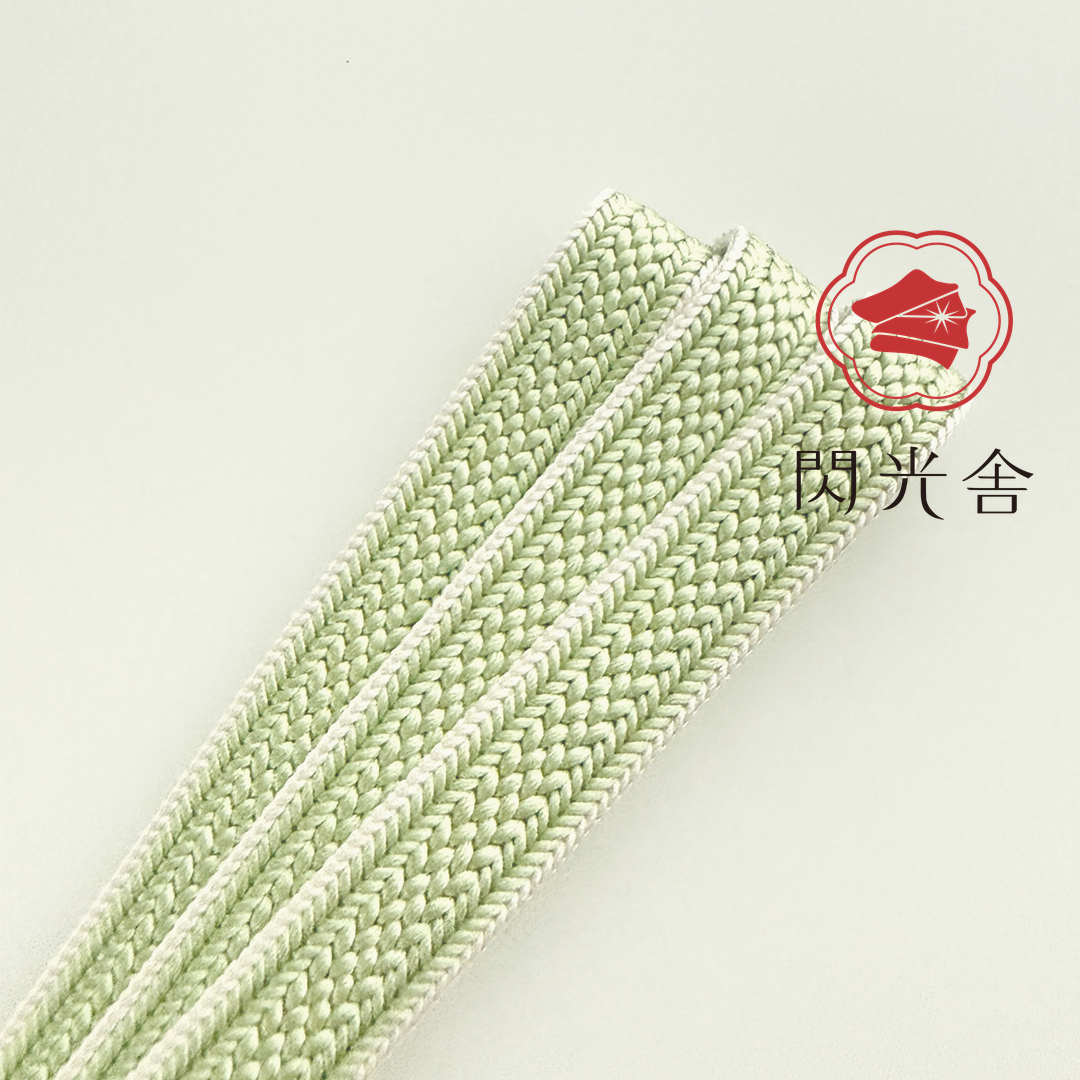 帯締め 三分紐 紅梅耳付