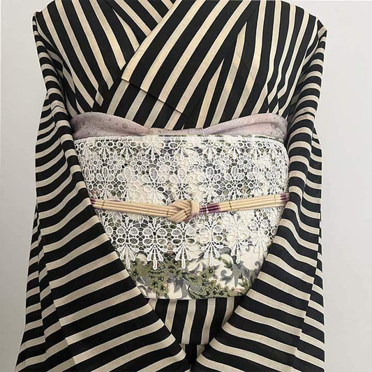 リボンのレース 帯飾り 掛衿 半衿 伊達襟 半襟