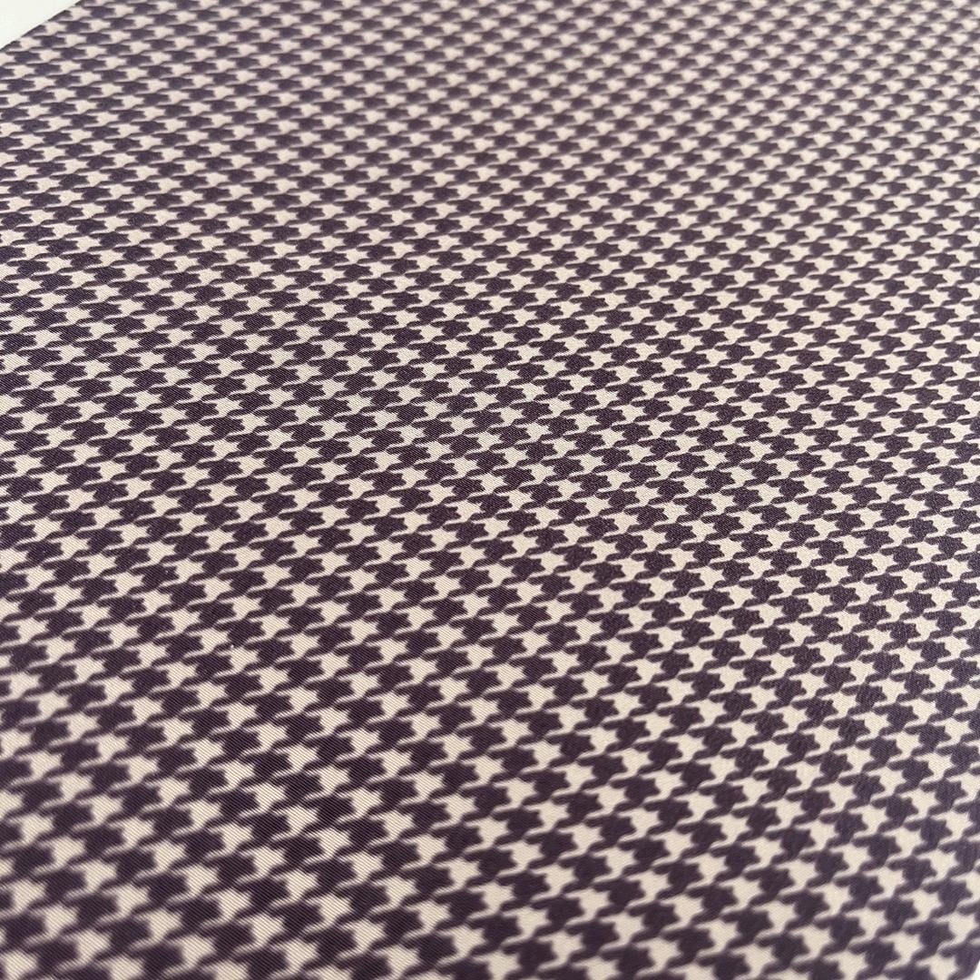 半衿 モーブの千鳥格子 半襟 薄紫 ユニセックス 洗える カジュアル