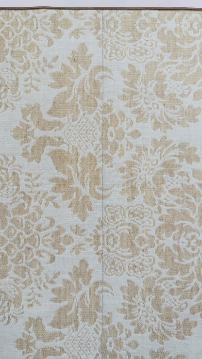 【訳あり】兵児帯 大人のへこ帯 ダマスク ベージュ リバーシブル 名古屋帯