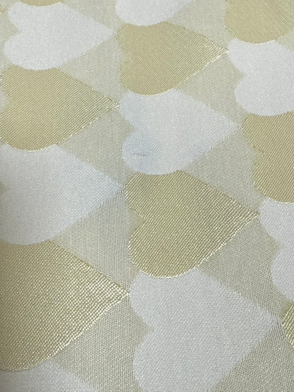 【訳あり】兵児帯 大人のへこ帯 ハート レジメンタル 鱗柄 かわいい ミルク 白