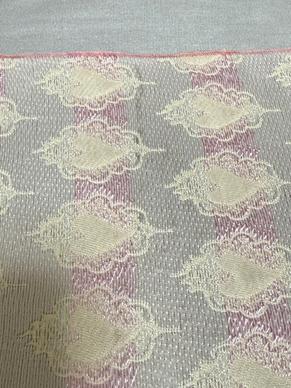 【訳あり】兵児帯 大人のへこ帯 ハートペタル ベージュ x ピンク