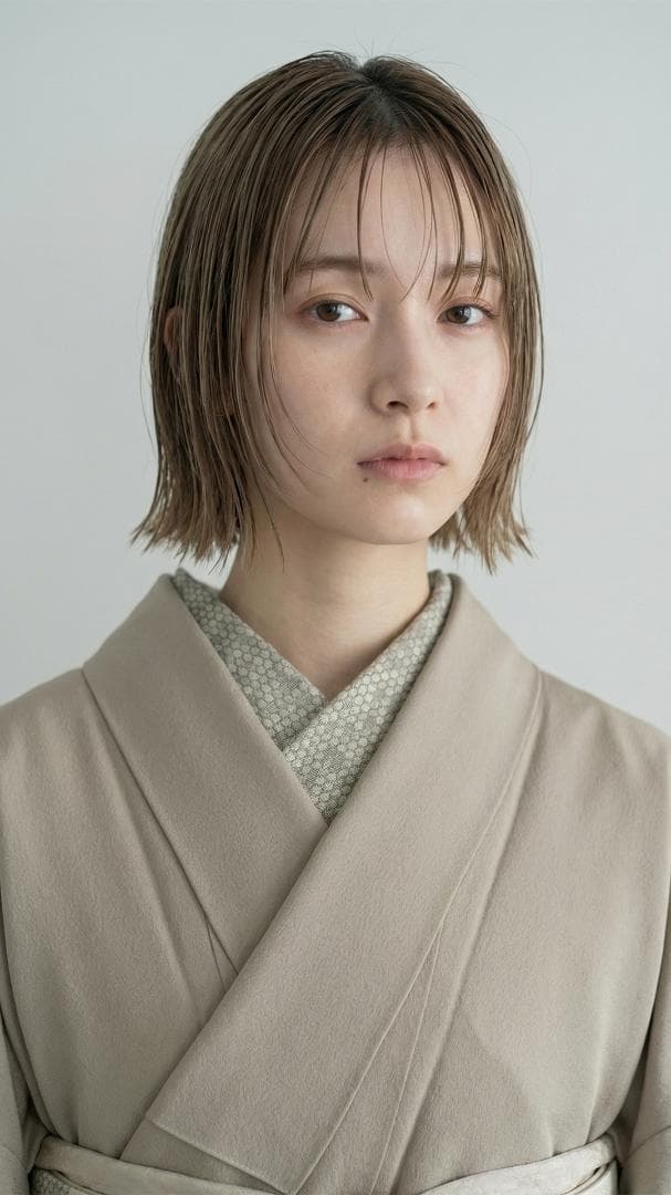 半衿 ビーハイブ アンティークブラス 金古美 ハニカム 紋織り リバーシブル