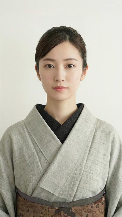 半衿 ビーハイブ オニキスブラック 黒 ハニカム 紋織り モダン リバーシブル