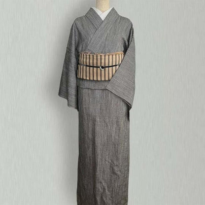 半幅帯 絹麻イタリア生地 牡丹のレース リバーシブル 半巾帯 青緑