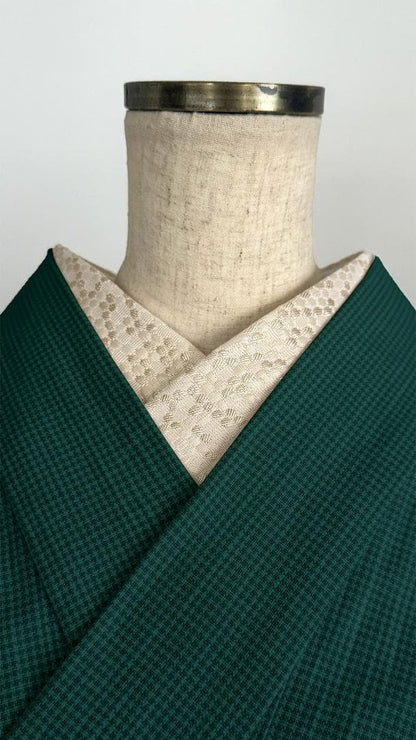 半衿 【ビーハイブ ハニーゴールド】 金 ハニカム 紋織り モダン リバーシブル