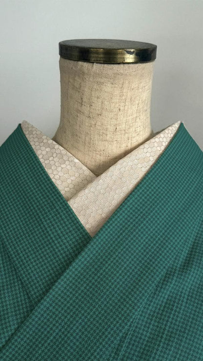 半衿 【ビーハイブ ハニーゴールド】 金 ハニカム 紋織り モダン リバーシブル